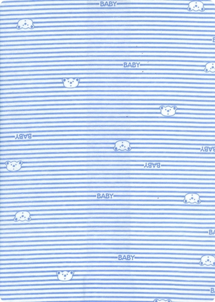 Baby knitted fabric print design