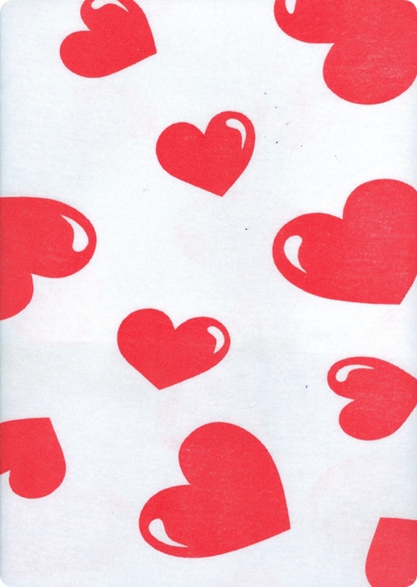Büyük kalp knitted fabric print design