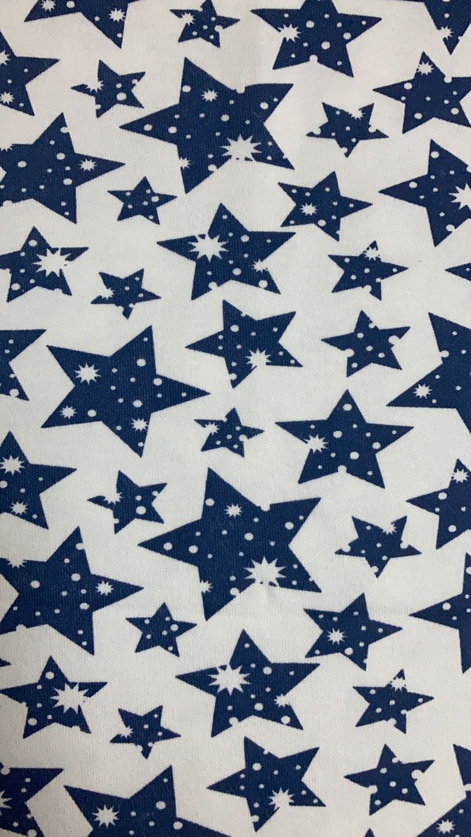 Büyük yıldız knitted fabric print design