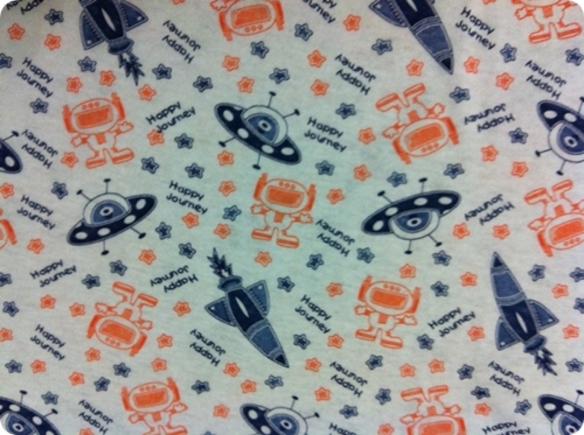 Robot knitted fabric print design