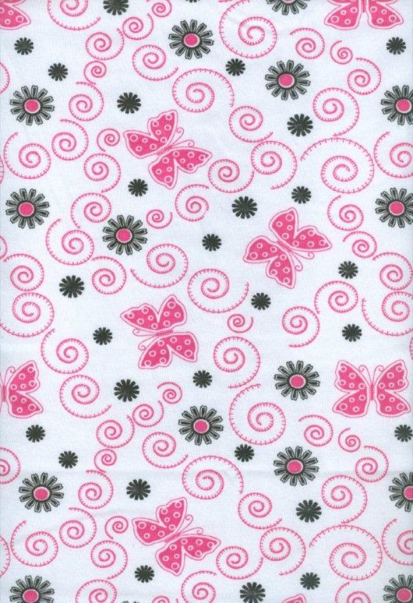 Spiral kelebek knitted fabric print design