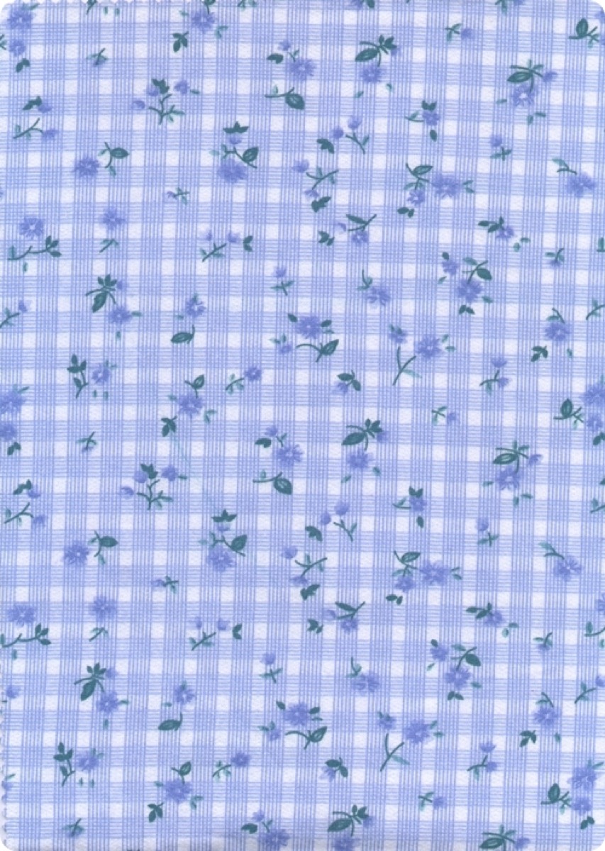 Ekose çiçekler knitted fabric print design