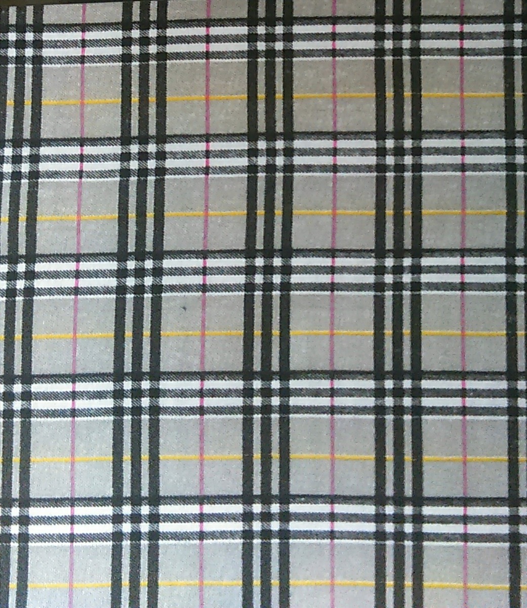Dörtlü ekose knitted fabric print design