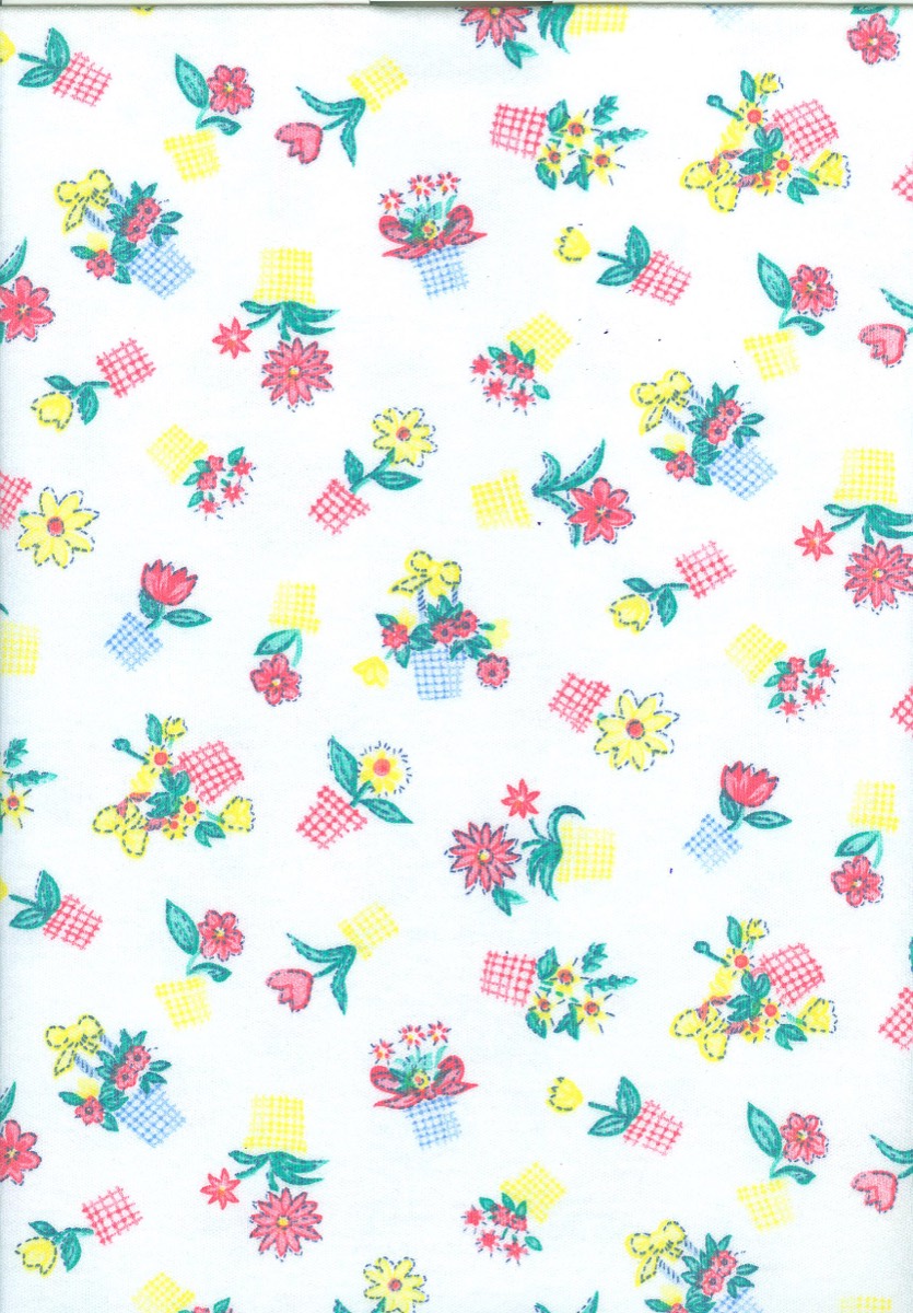 Saksı knitted fabric print design